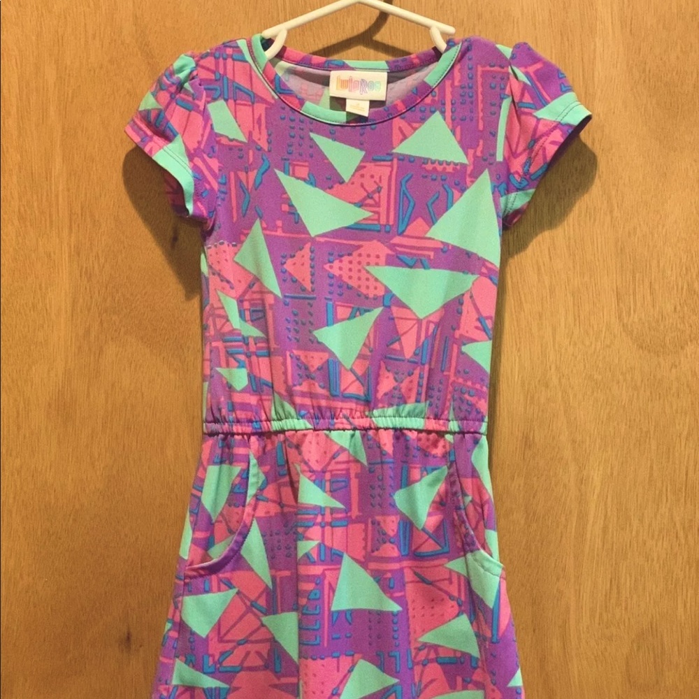 Lularoe Kids Vintage Mae Dress - Size 2